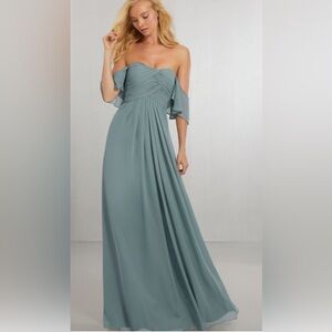 Mori Lee Madeline Gardner Strapless Chiffon Dress - Brand New w/tags